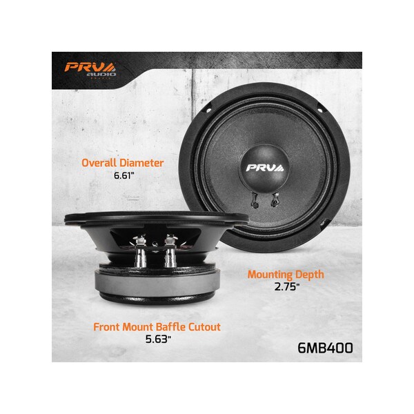 Main product image for PRV Audio 6MB400 6.5" Midbass Woofer294-3524